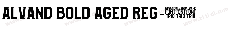 Alvand Bold Aged Reg字体转换